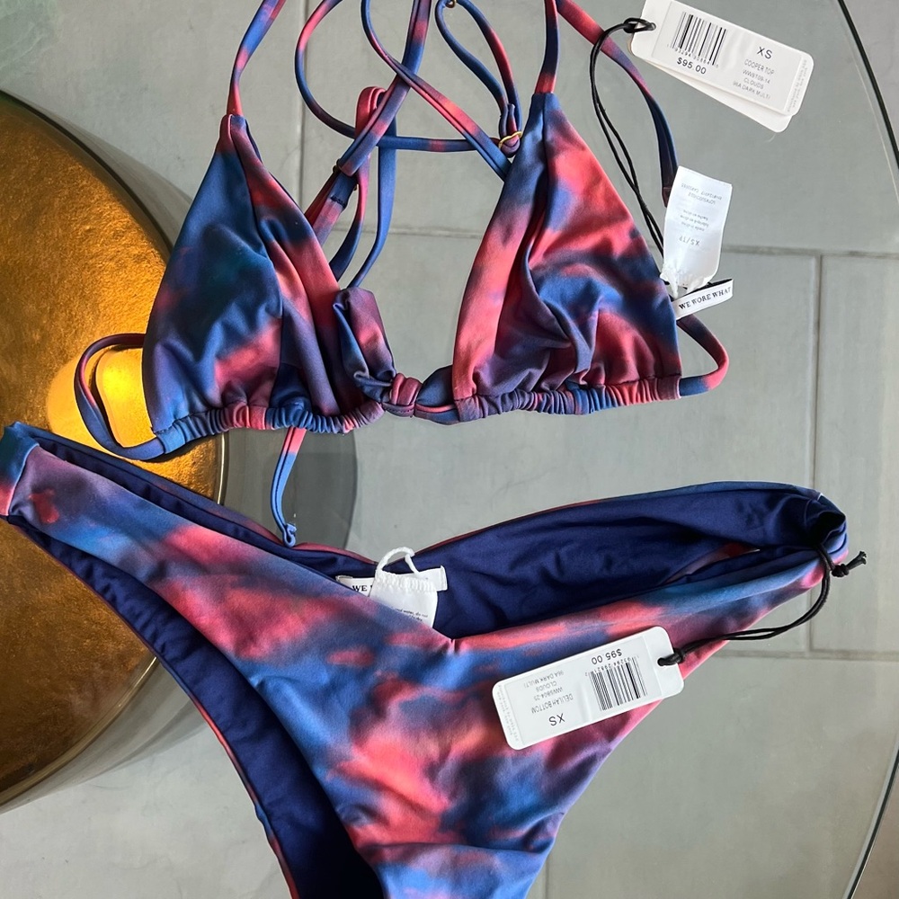 WeWoreWhat Multicolor Bikini Set NWT